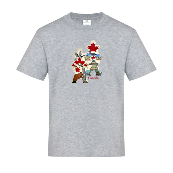 Canada Puzzle, Cotton Youth T-Shirt Thumbnail
