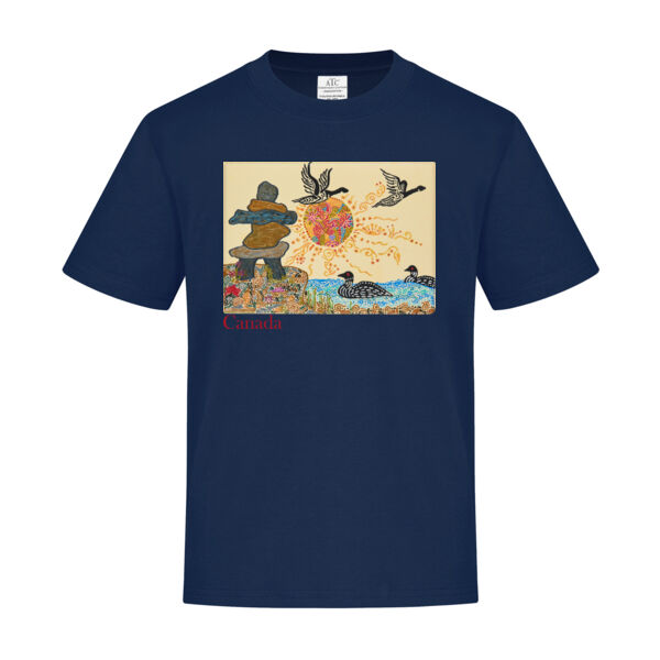 Inukshuk Loons Cotton Youth T-Shirt Thumbnail