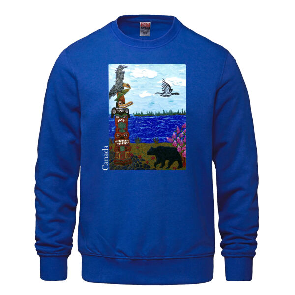 Totem and Bear Comfy Crewneck Thumbnail
