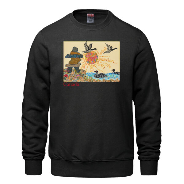 Inukshuk Loons Comfy Crewneck Thumbnail