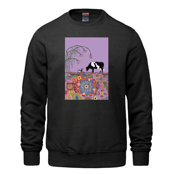 Purple Cows Comfy Crewneck Thumbnail
