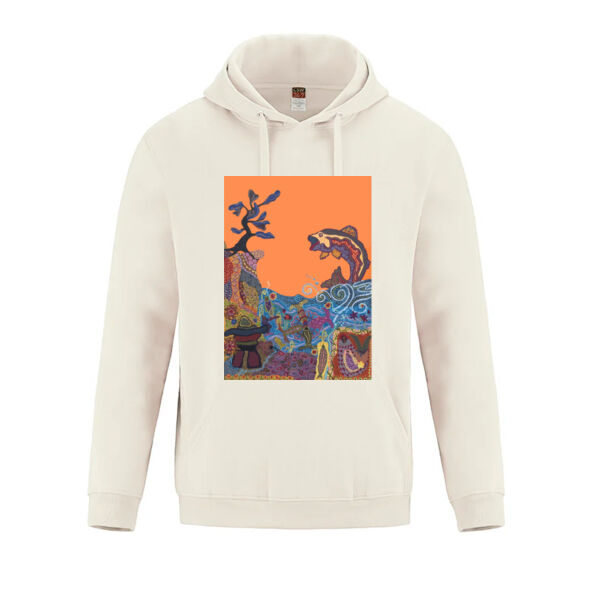 Jumping Fish Comfy Hoodie Thumbnail